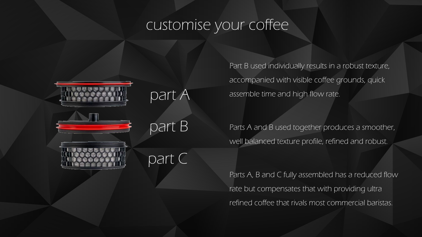 Coffee Kraft Premium French Press 800ML - Triple Filter Stainless Steel Cafetiere