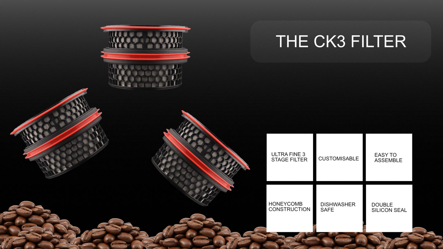 Coffee Kraft Premium French Press 800ML - Triple Filter Stainless Steel Cafetiere